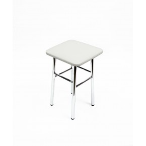 Табурет ВВР Классик белый крокодил/хром, экокожа